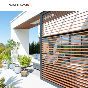 Persienne en aluminium télécommande intelligente automatique fixe décoration manuelle persienne volet brise-soleil - Product Image 3