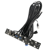 Boîtier PWM pour PC, panneau de contrôle de vitesse des ventilateurs, châssis de refroidissement à 4 canaux, boîtier de sonde de température, buse