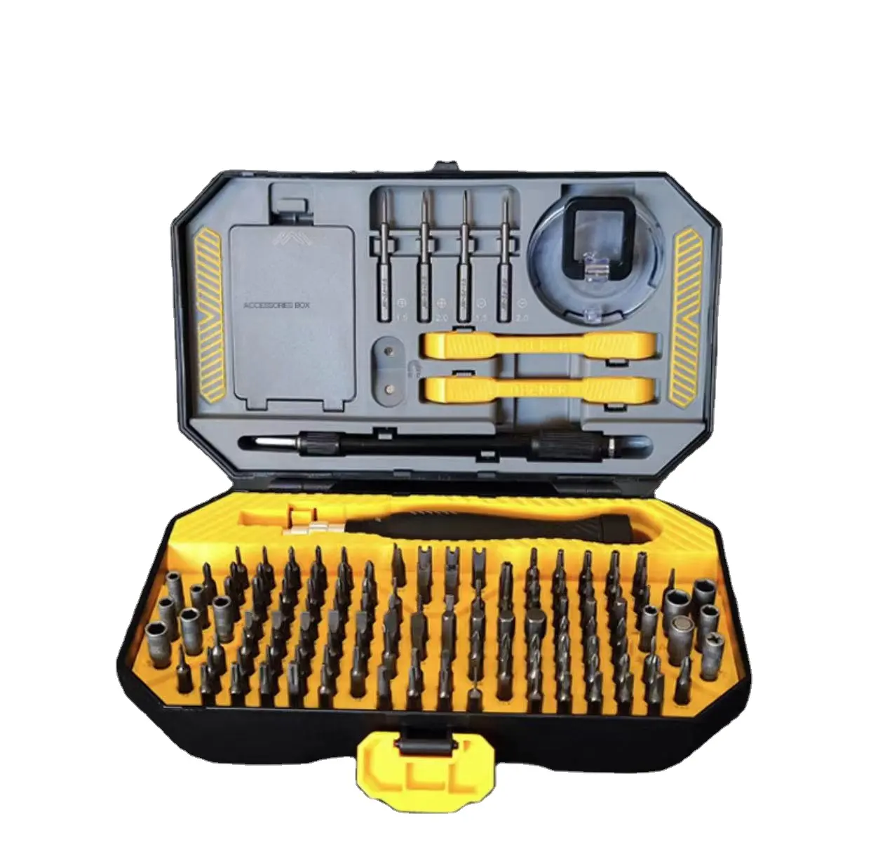 145 in 1 precision screwdriver set, professional electronic repair tool kit, suitable for repairing computers and laptops.