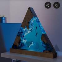 Lampe de chevet LED 3D moderne, lumière blanche chaude, pour la décoration de la maison, nouvel élément de décoration pour le salon