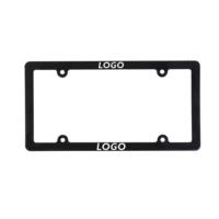 Support de plaque d'immatriculation américaine BOLONG à 4 trous, cadre en ABS standard, logo personnalisé en relief, vis de fixation incluses