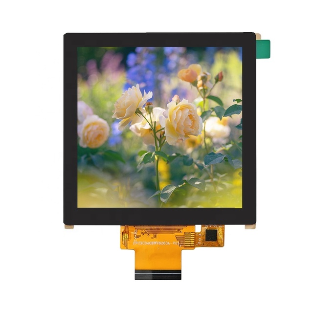 Touch Screen 4 Inch 480x480 or 720x720P 3.95 Inch Square TFT IPS LCD Display with Projected Capacitive Touch Panel IIC Interface