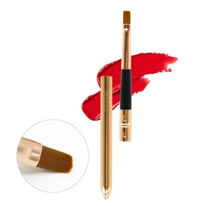 factory direct high quality With Natural Synthetic Bristles Retractable Lip Applicator Makeup Brush