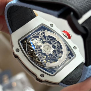 Nouvelle montre mécanique à tourbillon ultra-fine en fibre de carbone 6702, montre de luxe haut de gamme pour homme, étanche, squelette. - Product Image 5