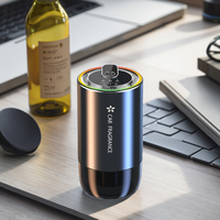 QIANHONG Diffuseur d'air intelligent de luxe à commande automatique 10 ml en alliage d'aluminium pour tableau de bord de voiture, aromathérapie liquide longue durée