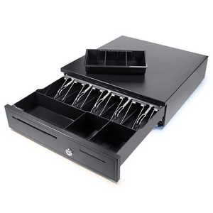 Oem 405 Heavy Duty kim loại POS ngăn kéo tiền mặt an toàn hộp tiền với 5 hóa đơn 5 đồng xu ngăn và Key khóa tiền mặt đăng ký - Product Image 3