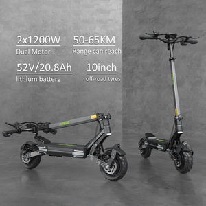 Eu Uk Us Vipcoo Vs6 Pro Scooter Eléctrico Plegable para Adultos con Doble Motor de 52v 20.8ah, Scooter Todoterreno Ie-es1 - Product Image 4