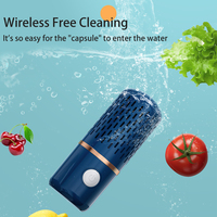 Fruit- en groentereiniger Draagbare, op batterijen werkende desinfectiemachine IPX7 Waterdichte wasmachine Huishoudelijk voor fruit, vlees, rijstkorrels