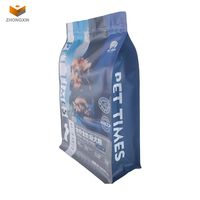 Fabricant de sachets zip-lock personnalisés en plastique avec fond plat pour chat, chien, nourriture, collation, friandise