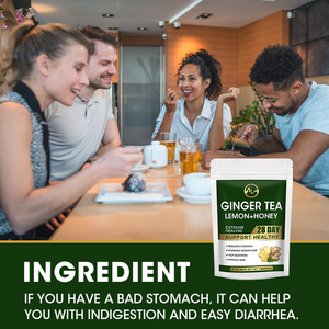 Bolsitas de Té de Jengibre y <span class=keywords><strong>Miel</strong></span> de <span class=keywords><strong>Manuka</strong></span> con Limón Natural, Inmunitario, Antioxidante, Antiinflamatorio, Citron, Gingembre, Limon, Jengibre, <span class=keywords><strong>Miel</strong></span>, 40 Bolsitas - Product Image 5