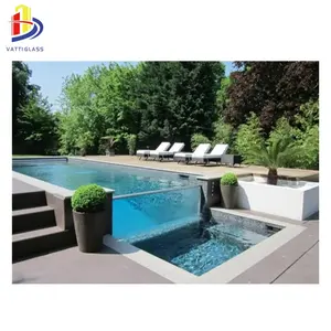 China factory supply clear laminated swimming pool glass