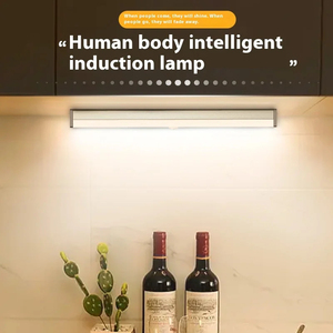 Lampu malam kabinet LED Modern lampu tempat tidur, desain Sensor gerak dapat diisi ulang untuk lemari tangga dapur ruang tamu sumber daya USB - Product Image 2