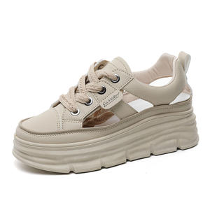 Sandalias casuales versátiles de moda con plataforma alta y suela gruesa transpirable, estilo mocasín hueco, novedad de verano 2026 para mujer - Product Image 6