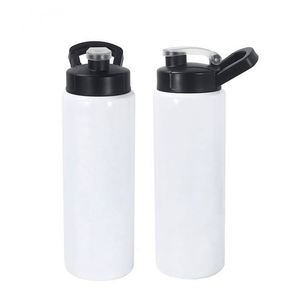 Large Capacity Outdoor Portable LOGO Sublimation 20Oz 26Oz Flip Lid Direct Drink Space Water <b>Bottle</b> Flask Tumbler With Handle - Product Image 1