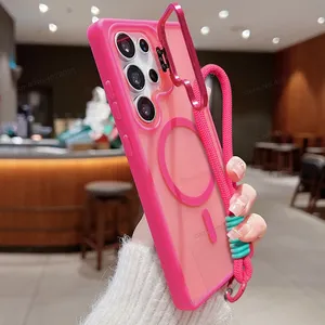 Chaoyidian เคสโทรศัพท์มีที่ยึดกล้อง, สำหรับซัมซุง S26 S25 S24 FE PLUS S23 A36 A16เป็นพิเศษ A56ฝาแม่เหล็ก5g พร้อมสายรัดข้อมือ - Product Image 1