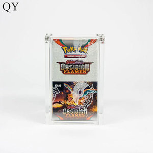 Simple Acrylic Case Display for Booster Box Half <b>18</b>-packs with Magnetic Card Top Loader 50mm Thickness - Product Image 2