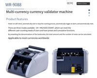 Dernière machine de comptage de billets EURO avec détection UV et MG, pour USD, EUR, INR, avec écran LCD