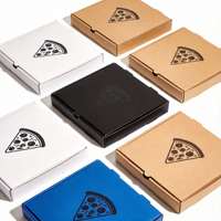 Boîtes à pizza personnalisées imprimées avec logo, 12 pouces, boîte de rangement écologique, livraison à emporter, emballage en gros, emballage alimentaire de qualité alimentaire