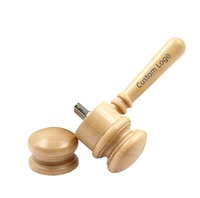 Flashdisk USB Bentuk Palu Hakim Kayu 1GB 2GB 4GB 8GB 16GB 32GB 64GB USB 2.0 3.0 Hadiah Kreatif Pen Drive Memory Stick