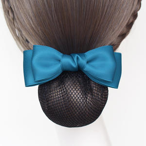 Filet <span class=keywords><strong>à</strong></span> cheveux professionnel ShanHai pour hôtesse de l'air, infirmière, femme de banque, avec nœud, accessoires pour cheveux, pince <span class=keywords><strong>à</strong></span> cheveux, serre-tête - Product Image 3