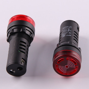 Lampe indicatrice Ad16-22 24V LED rouge avec fonction d'alarme pour usage industriel - Product Image 4