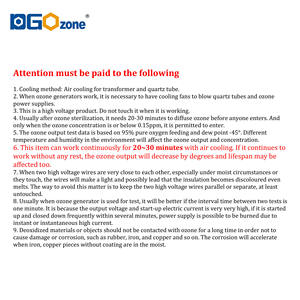 2 gr O3 Generator Korona entladung Quarz rohr Ozon generatoren für Wäsche - Product Image 6