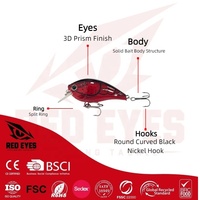 Vente en gros de leurres crankbait de 60 mm, 13,5 g, appâts durs, leurres pour la pêche au bar, stock d'usine