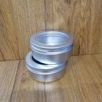 Boîte en aluminium transparente avec fenêtre de 5 ml à 30 ml à 150 ml pour ranger des cadeaux, des bonbons, des théières