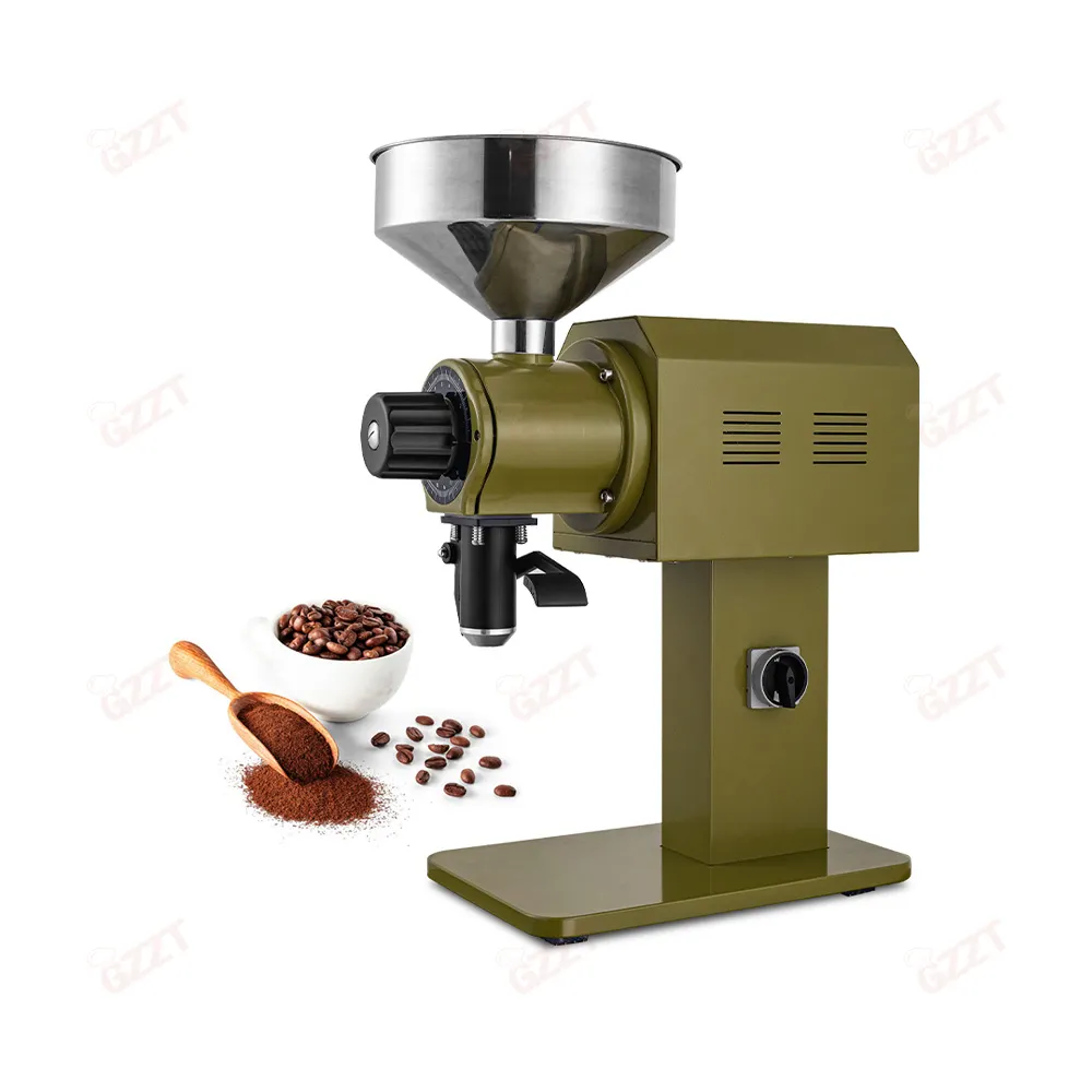 Çin üretimi 30 kg/saat elektrikli kahve değirmeni çok fonksiyonlu SOE Arabica mavi dağ fasulye taşlama makinesi Espresso değirmeni