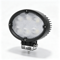 Nouvelle lampe de travail LED Ellipse 6,4 pouces 60W, étanche IP68, 12-48V, 4320lm, lampe auxiliaire de conduite, tout-terrain, voiture, camion, chariot élévateur, machinerie
