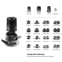 Portalámparas GU10 GU5.3, Base de Enchufe LED 110-240V, Adaptador de Base de Lámpara GU10 de 2 Pines con Sistema de Empuje para Downlight de Techo