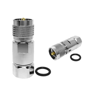 Connecteur RF UHF mâle à pince pour câble coaxial d'alimentation de 1/2 pouce, 50 ohms, fil d'antenne, fiche PL259, LDF4-50A