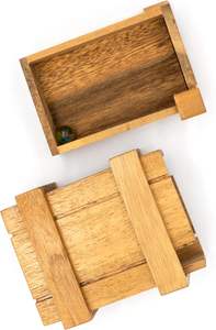 나무 비밀 퍼즐 상자 두뇌 티저 게임 비밀 잠금 퍼즐 상자 숨겨진 구획 이상적인 돈 상자 나무 은신처를 - Product Image 6