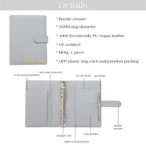 Top A5 raccoglitore ad anelli in pelle Saffiano per A5 Hobonichi Cousin, Stalogy e Midori MD Planner come Album fotografico/Agenda Planner Cover - Product Image 6