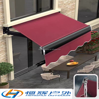 Pare-soleil de luxe d'usine en PVC Gazebo étanche électrique rétractable balcon Patio auvent de toit extérieur pour terrasse club house
