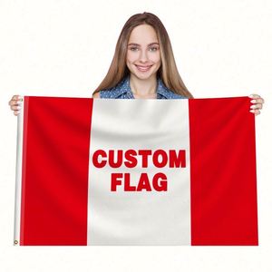 Outdoor Advertising <b>Flags</b> & Banners 3x5FT RTS 150D Custom Anti-Wrinkle Polyester Flying/Hanging - Product Image 4