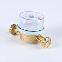Brass Single-Jet Mechanical Water Meter with Replaceable Measuring Cartridge IP68 Rated OEM Customizable Easy Maintenance