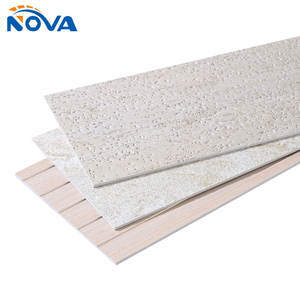 Panneau PVC UV gaufré mat, couleur et <span class=keywords><strong>taille</strong></span> personnalisées, imperméable et ignifuge, pour la décoration des murs et plafonds intérieurs - Product Image 4