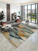 Tapis de design abstrait à rayures noires et blanches, résistant à la saleté, lavable, tapis de salon, tapis de porte d'hôtel