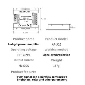 Leynew Fabriek Goedkope Prijs <span class=keywords><strong>30a</strong></span> Rgb Eindversterker <span class=keywords><strong>Led</strong></span> <span class=keywords><strong>Dimmer</strong></span> <span class=keywords><strong>Controller</strong></span> 12V Ijzeren Shell Signaal Repeater 3-kanaals <span class=keywords><strong>Pwm</strong></span> Ledstrip - Product Image 6