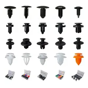 D10 voiture Clips Auto plastique retenue Rivet jaune automobile Nylon voiture porte panneau garniture Clip