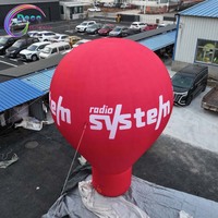 Modèle de montgolfière gonflable géante personnalisée pour les défilés de festivals et la décoration marketing en plein air