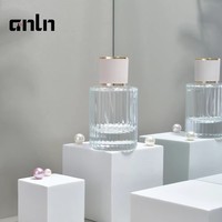 Flacons de parfum en verre vides de luxe 50 ml et 30 ml avec atomiseur et capuchon doré pour emballage de parfum rechargeable et personnalisation de la marque