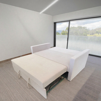 Canapé-lit moderne au design provincial Boîte de rangement pour trois chambres à coucher spacieuses et pliables Meubles de salon Tissu extensible d'usine