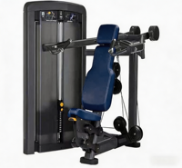 Machine à presser les épaules assise à charge libre pour l'entraînement des muscles du dos, des bras et des déliquoïdes - Équipement de gym commercial durable et sûr