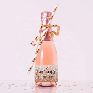 Personalized 20-Pack <strong>Bottle</strong> Labels for <strong>Mini</strong> <strong>Champagne</strong> Wine - Product Image 3