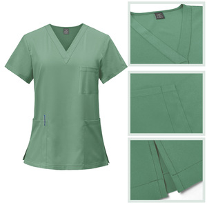 Conjuntos de uniformes médicos de Spandex elásticos a la moda, conjuntos de uniformes de enfermería, trajes de Hospital para hombres y mujeres - Product Image 5