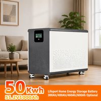 Nouvelle batterie Lifepo4 Wifi 50Kwh 30Kwh 51.2V 300Ah~1000Ah avec Bluetooth JK/JBD, batterie de stockage d'énergie solaire verticale
