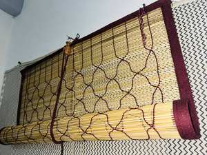 Stores en bambou tissé sur mesure, filtrant la lumière naturelle, pour maison, hôtel, restaurant, sans système de tirage - Product Image 2