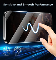 Protection d'écran en verre OG HD transparent antistatique pour iPhone 17, 16, 15 Pro Max et Samsung – Modèles explosifs